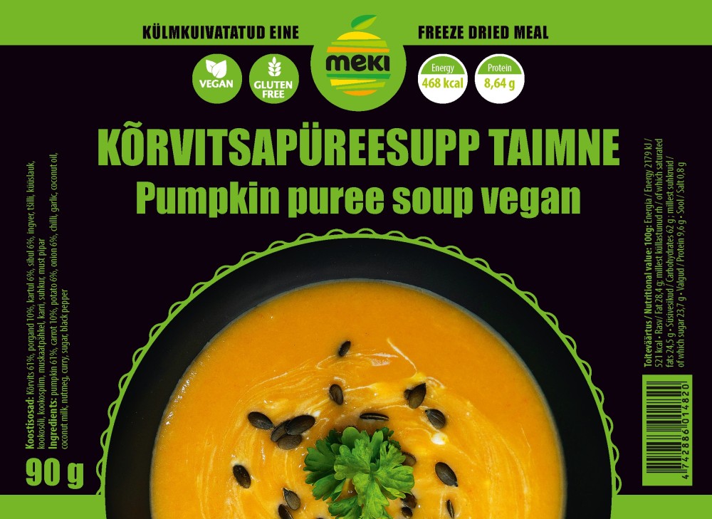 MEKI Soupe de légumes au potiron 90g