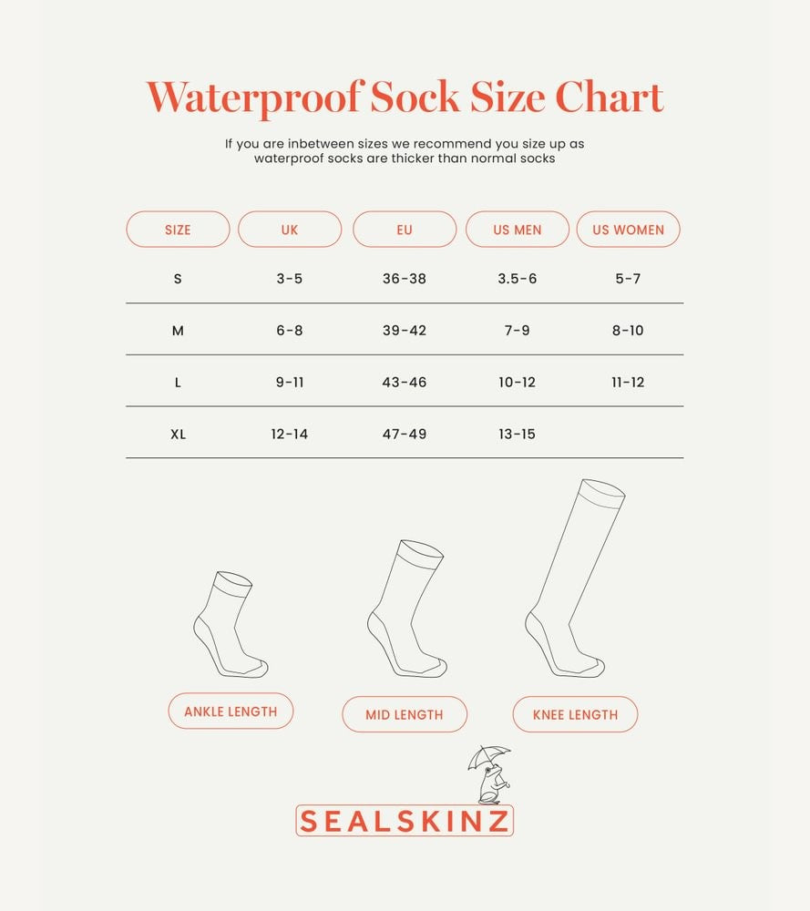 Sealskinz Worstead - Chaussette imperméable jusqu'au genou pour temps froid