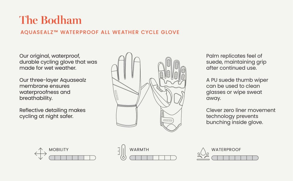 Sealskinz Bodham - Женские водонепроницаемые перчатки для велоспорта для всех погодных условий