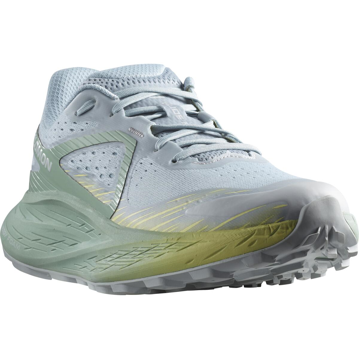 SALOMON обувь Glide Max TR W светло-синий/желтый/зеленый