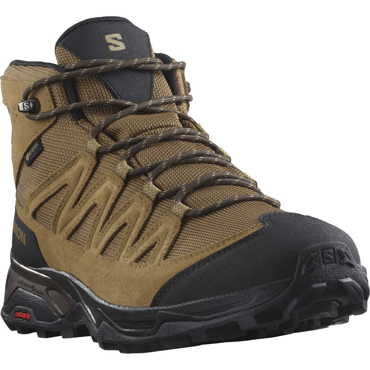 SALOMON shoes X Ward Leather Mid GTX brown/black