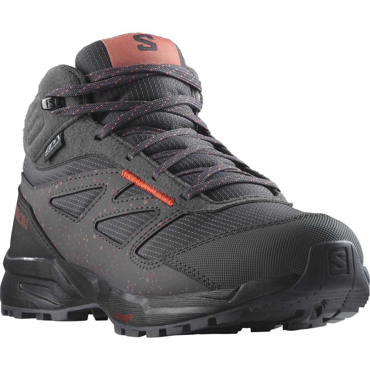 Chaussures SALOMON Outway Mid CSWP J black/Gris/peach