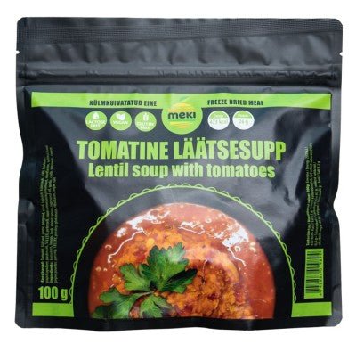 MEKI Tomato Lentil Soup 100g - verslanature.fr