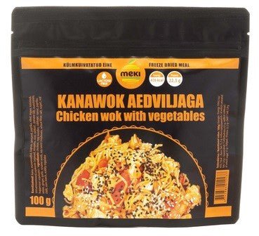 MEKI Вок с овощами и курицей 100g - dabai.lv