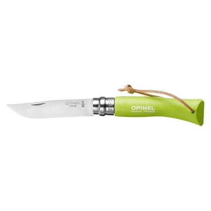 Opinel N°07 manche coloré avec lacet (disponible en 6 couleurs)