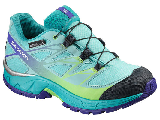 Chaussures SALOMON Wings CSWP J light blue/Vert