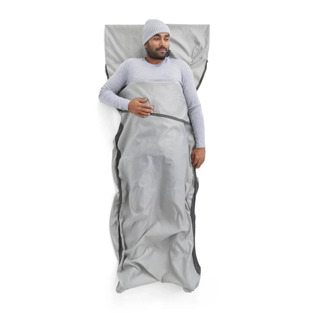 Sea To Summit Silk Blend Sleeping Bag Liner - Rectangular w/ Pillow Sleeve