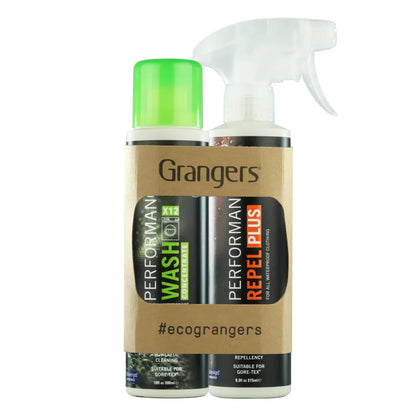 Grangers Performance Wash + Performance Repel Plus Eco Pack duo
