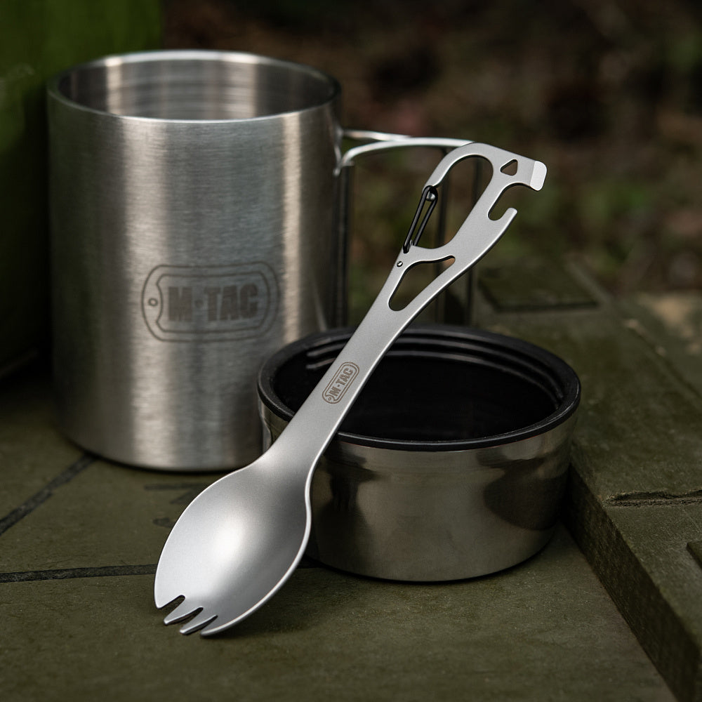 M-Tac set de couverts Spork avec mousqueton