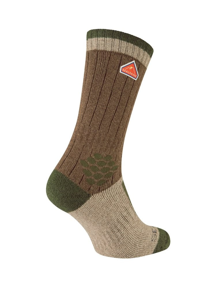 Sealskinz Gresham носки средней длины из переработанной шерсти и кашемира с цветным блоком