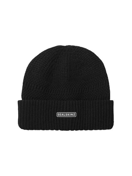 Sealskinz Gressenhall Waterproof Cold Weather Textured Stripe Roll Cuff Beanie