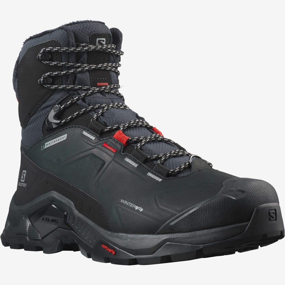 Chaussures SALOMON Quest Winter TS CSWP black/Rouge