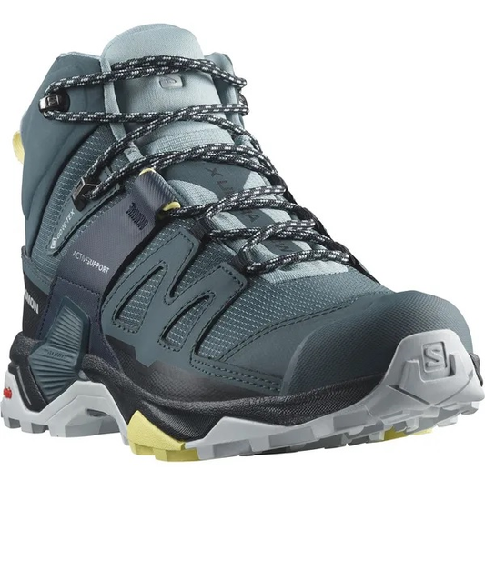 SALOMON обувь X Ultra 4 Mid GTX W синий/черный/желтый