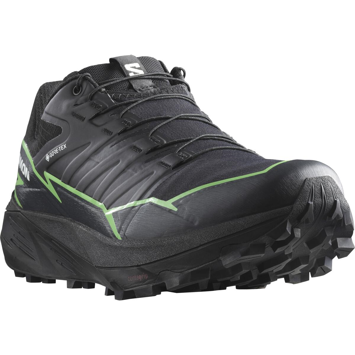 Chaussures SALOMON Thundercross GTX black/Vert