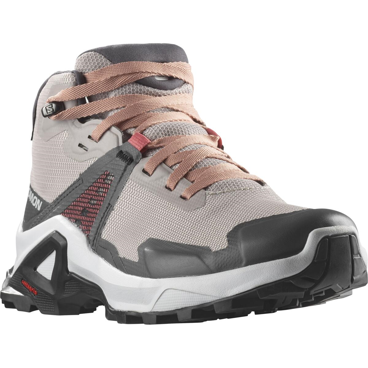 Chaussures SALOMON X Raise Mid GTX J white/Gris/Rose
