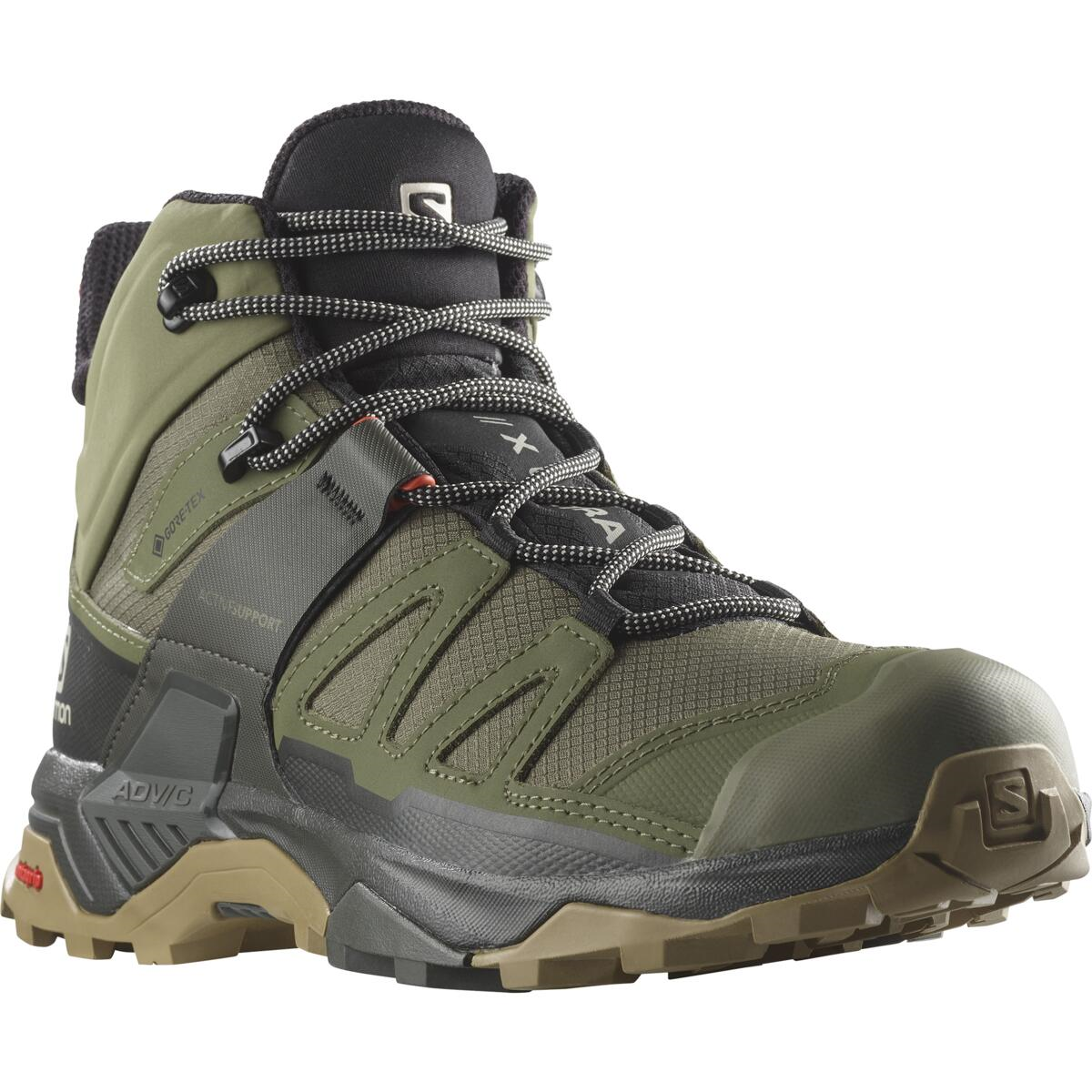 SALOMON shoes X Ultra 4 Mid GTX dark green/brown