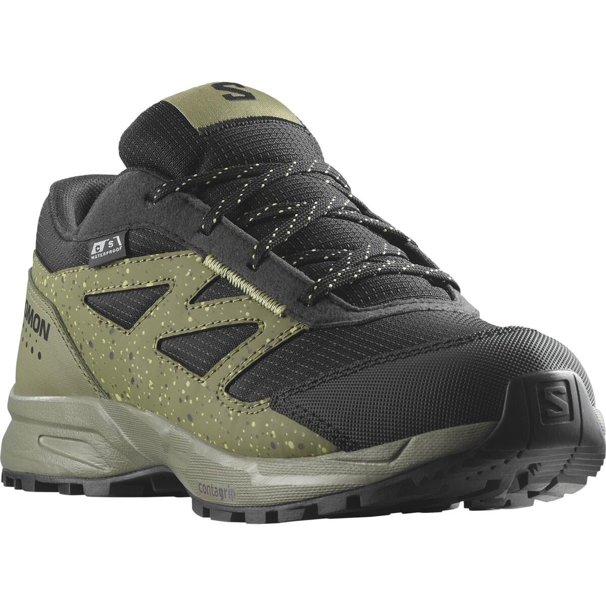 SALOMON shoes Outway CSWP J black/dark green