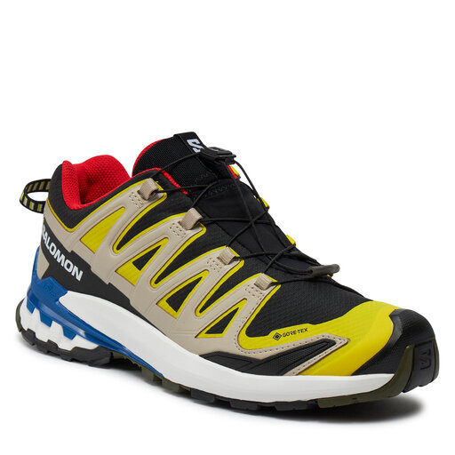 Chaussures SALOMON XA Pro 3D V9 GTX black/Jaune/Bleu