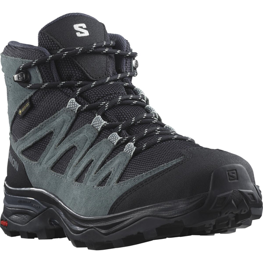 Chaussures SALOMON X Ward Leather Mid GTX W black/Gris