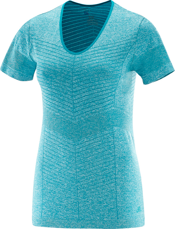 SALOMON T-krekls Elevate Seamless Tee W blue