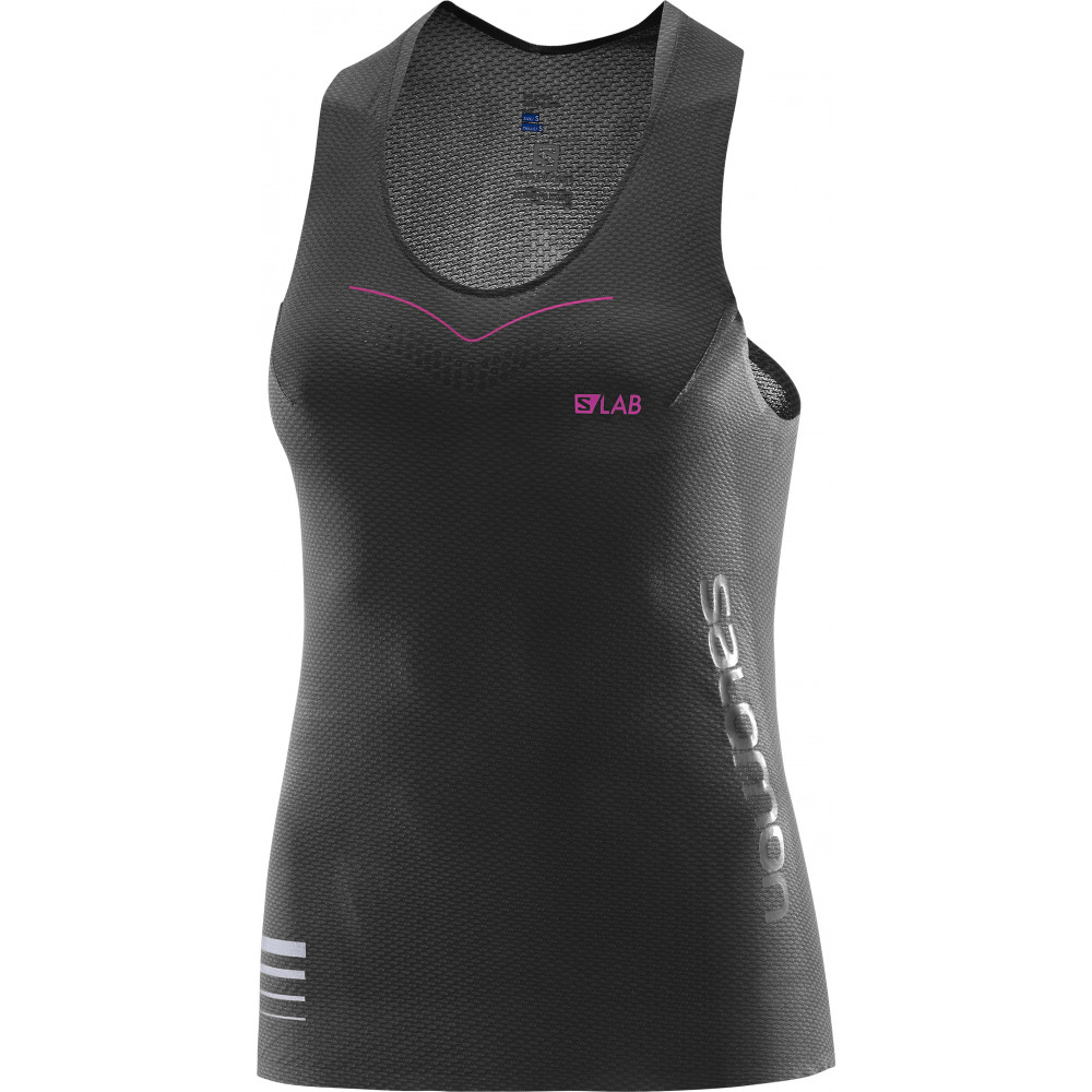 SALOMON krekls bez piedurknēm S-Lab Sense Tank W black/pink