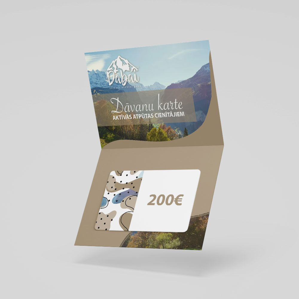 Gift card worth 200EUR