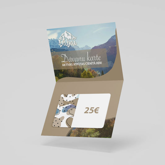 Подарочная карта номиналом 25EUR