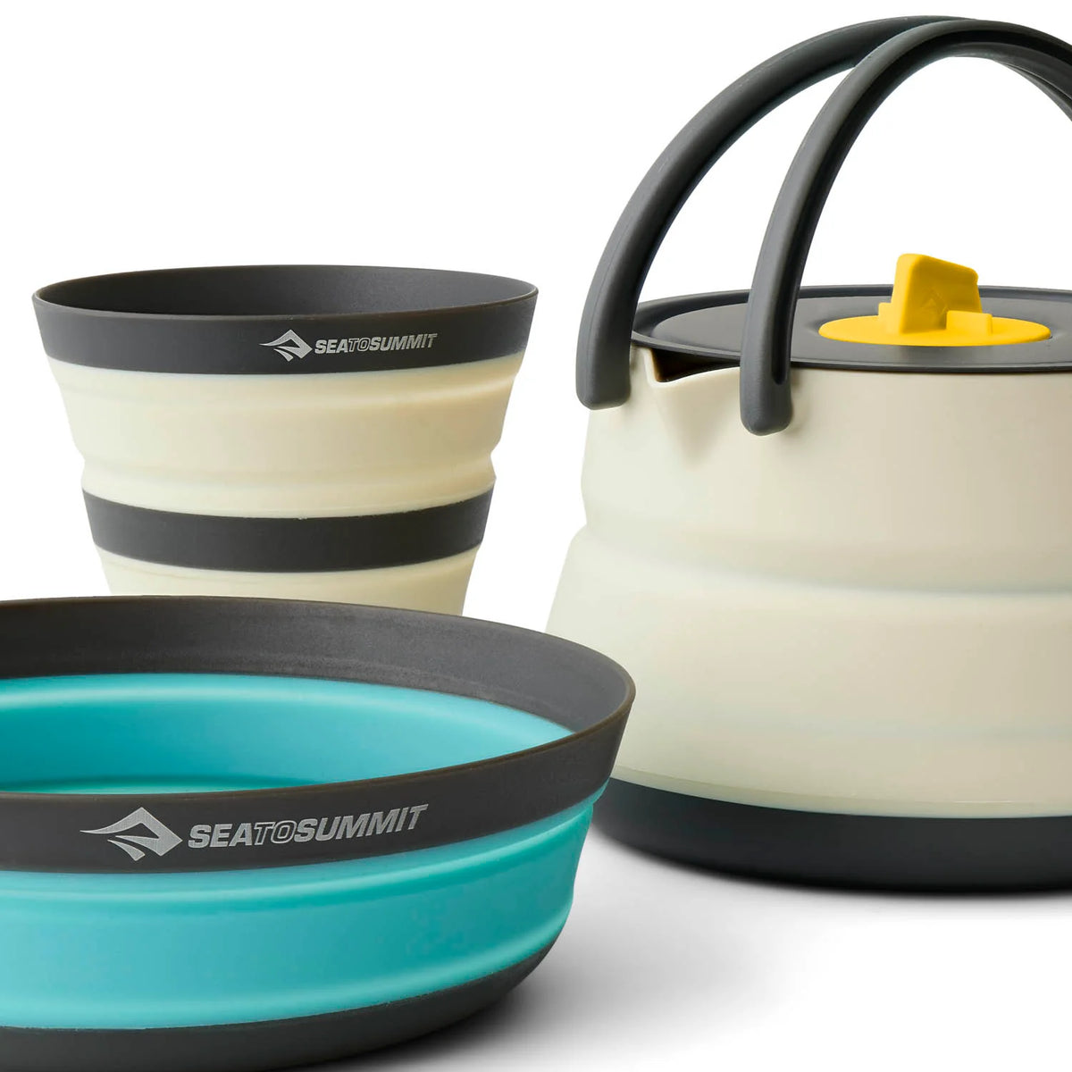 Sea To Summit Frontier Ultralight Collapsible Kettle Cook Set 3pc (One person set)