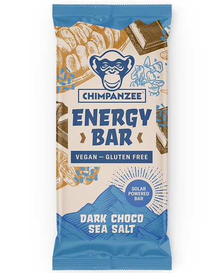 Chimpanzee Energy Bar Dark Chocolate & Sea Salt - dabai.lv