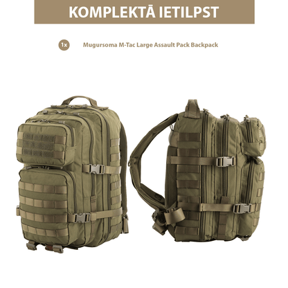 M - TAC Emergency Bag (Full Set)(With Incomplete First Aid Kit) - DABAI.LV