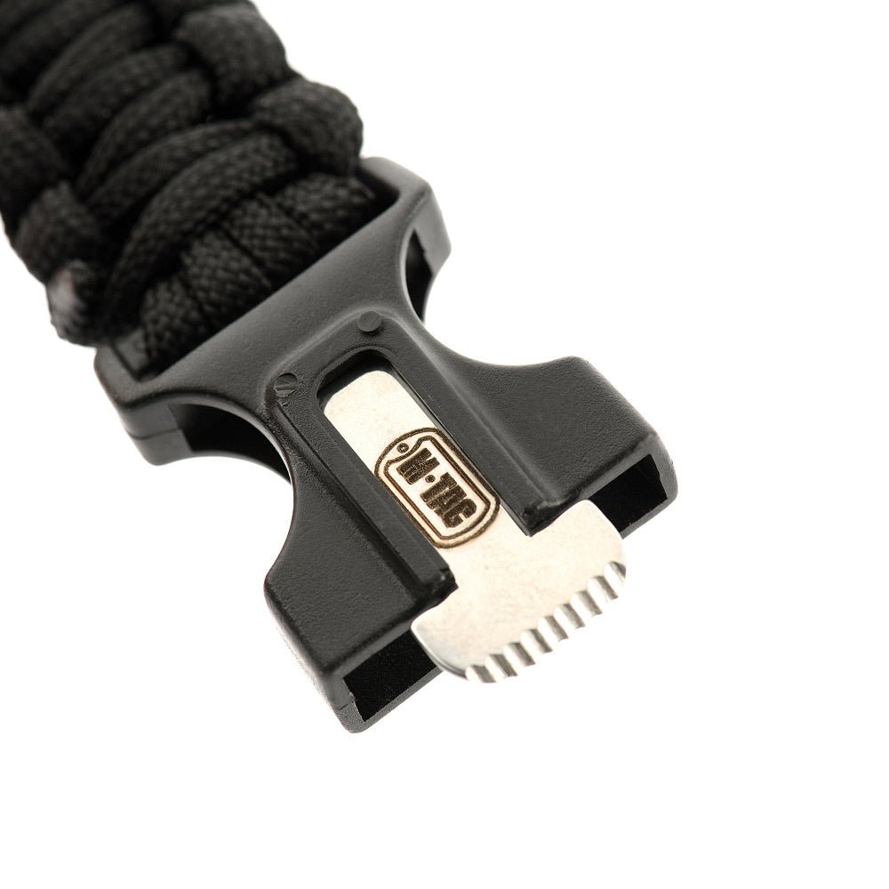 M - Tac paracord bracelet with flint lighters, compass, and whistle - DABAI.LV