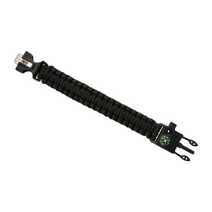 M - Tac paracord bracelet with flint lighters, compass, and whistle - DABAI.LV