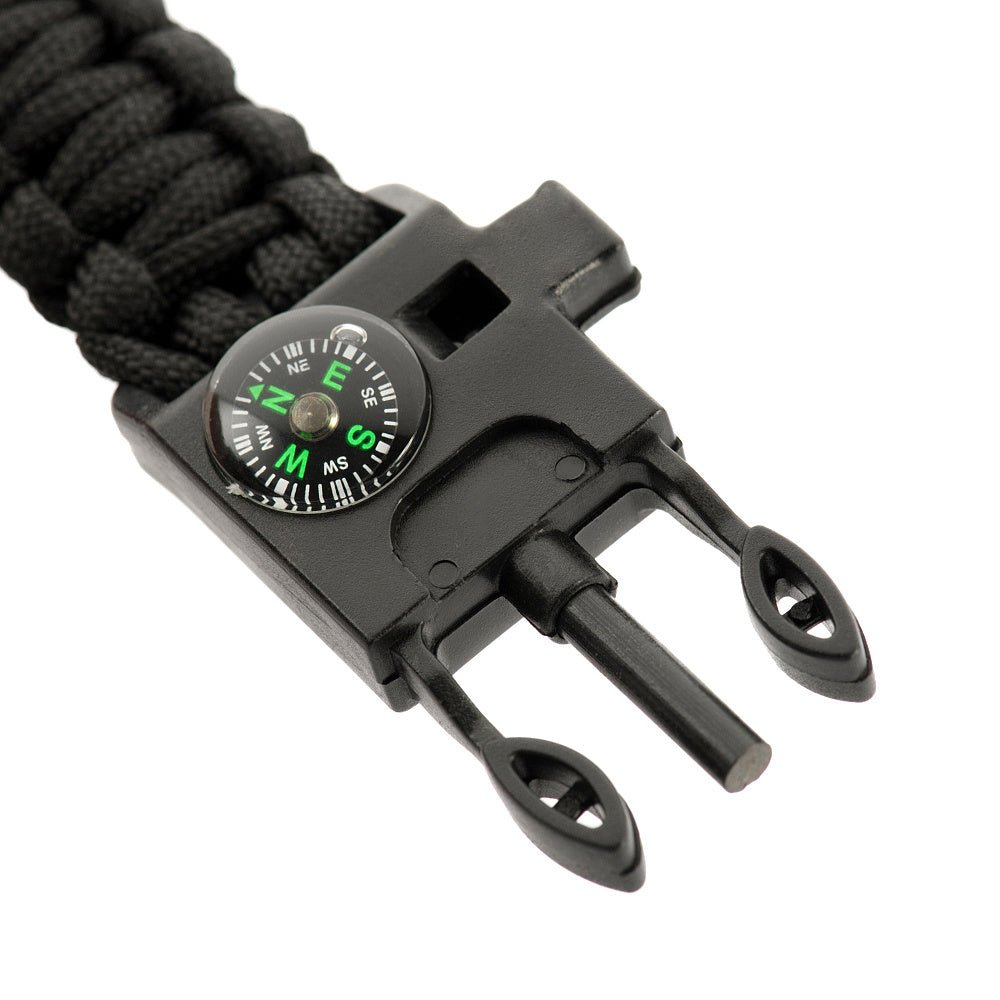 M - Tac paracord bracelet with flint lighters, compass, and whistle - DABAI.LV