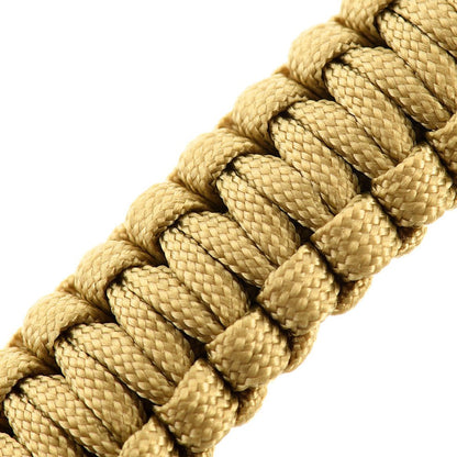 M - Tac paracord bracelet with flint lighters, compass, and whistle - DABAI.LV