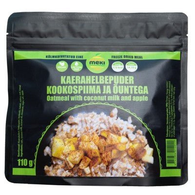 MEKI Oatmeal Porridge with Coconut Milk and Apples 100g - verslanature.fr