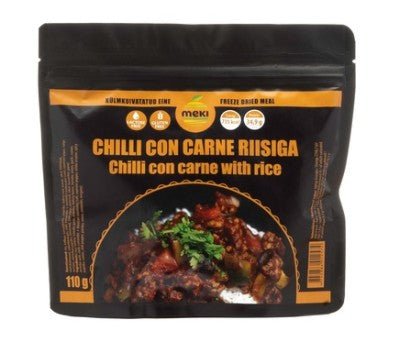 MEKI Chilli con Carne with Rice 100g - verslanature.fr
