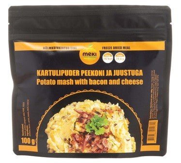 MEKI Картофельное пюре с беконом и сыром 100г - dabai.lv