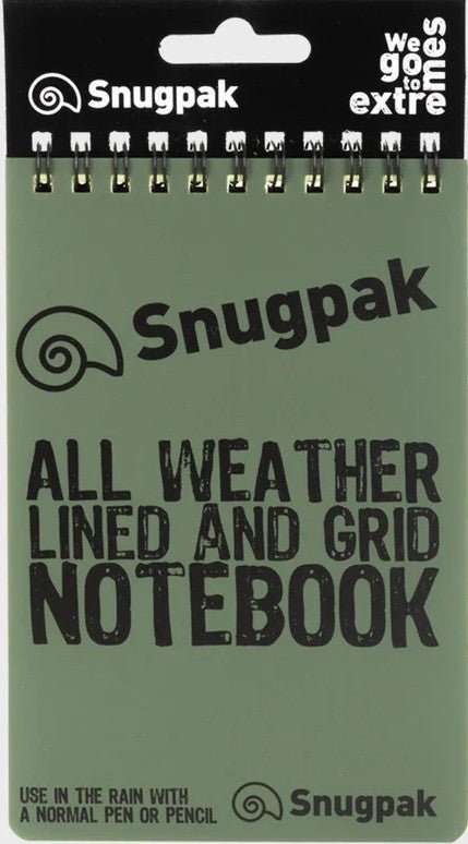 Snugpak Water Resistant Notebook (Olive) - verslanature.fr