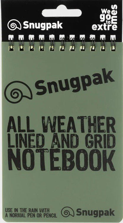 Snugpak Water Resistant Notebook (Olive) - verslanature.fr