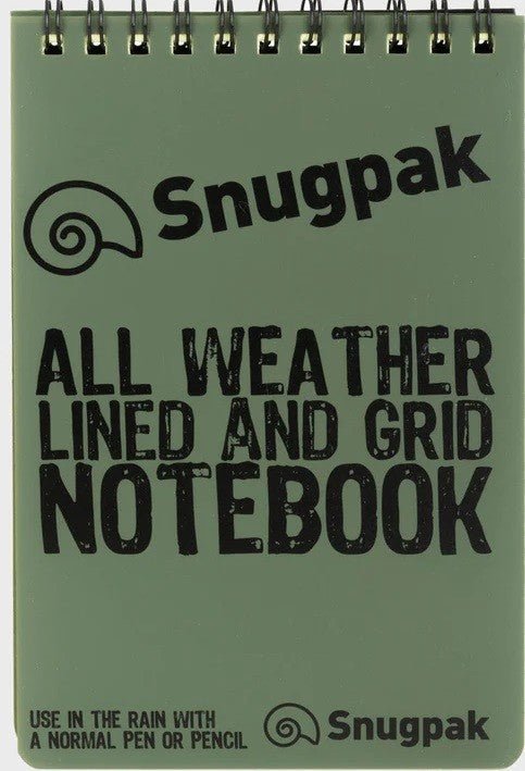 Snugpak Water Resistant Notebook (Olive) - verslanature.fr