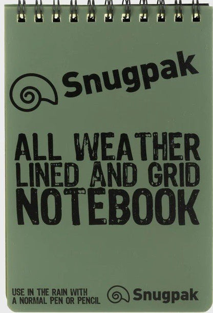 Snugpak Water Resistant Notebook (Olive) - verslanature.fr